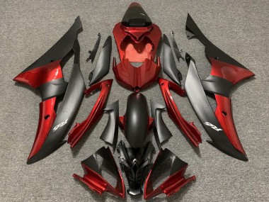 Rot Matt Schwarz 2008-2016 Yamaha R6 Motorrad Verkleidung