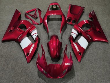 Rot Weiß 1998-2002 Yamaha R6 Motorrad Verkleidung