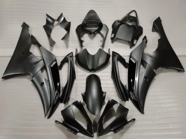 Glänzendes Schwarz Matt Schwarz 2008-2016 Yamaha R6 Motorrad Verkleidung