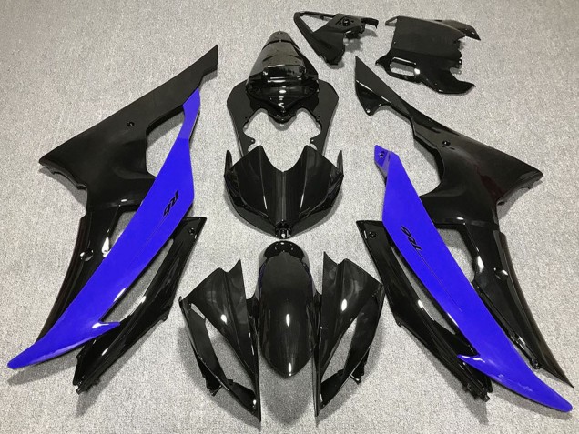 Blau Glänzendes Schwarz 2008-2016 Yamaha R6 Motorrad Verkleidung