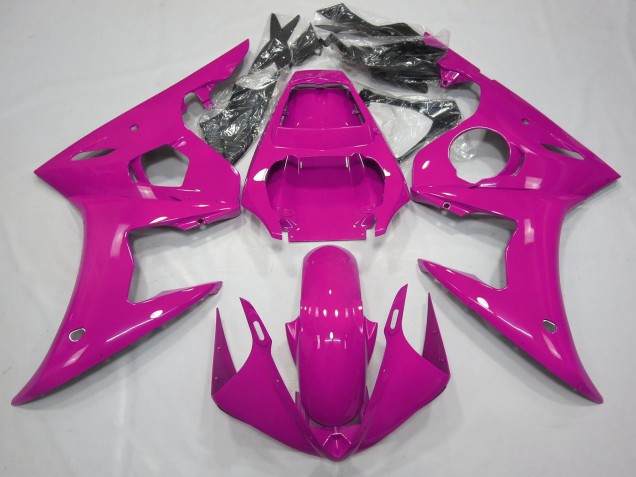 Glänzendes Rosa 2003-2004 Yamaha R6 Motorrad Verkleidung