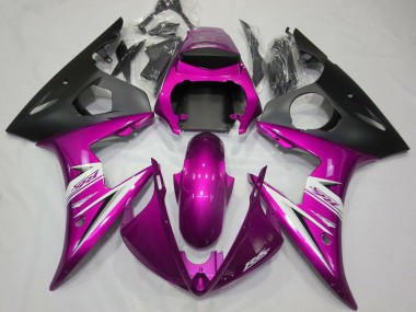 Rosa Weiß Matt Schwarz 2003-2004 Yamaha R6 Motorrad Verkleidung