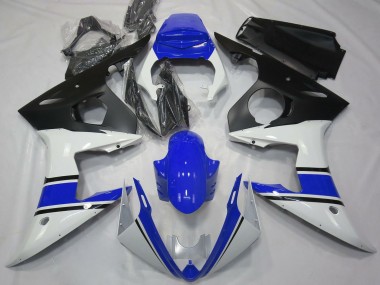 Weiß Blau Matt Schwarz 2003-2004 Yamaha R6 Motorrad Verkleidung