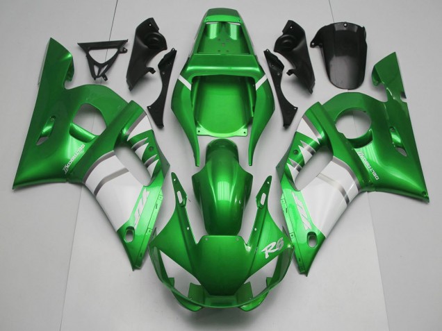 Grün Weiß 1998-2002 Yamaha R6 Motorrad Verkleidung