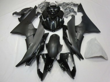 Glänzendes Schwarz Matt Schwarz 2008-2016 Yamaha R6 Motorrad Verkleidung