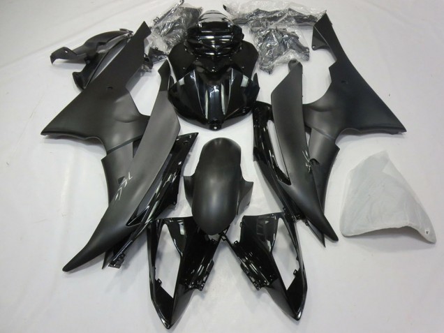 Glänzendes Schwarz Matt Schwarz 2008-2016 Yamaha R6 Motorrad Verkleidung
