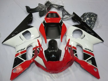 Rot Weiß Glänzendes Schwarz OEM Stil 1998-2002 Yamaha R6 Motorrad Verkleidung