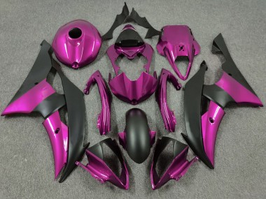 Rosa Matt Schwarz 2008-2016 Yamaha R6 Motorrad Verkleidung