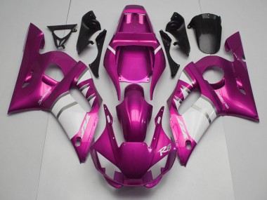 Rosa Weiß 1998-2002 Yamaha R6 Motorrad Verkleidung