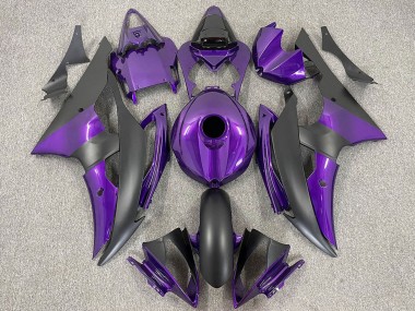 Lila Matt Schwarz 2008-2016 Yamaha R6 Motorrad Verkleidung