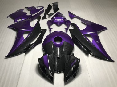 Lila Carbonfaser Stil 2008-2016 Yamaha R6 Motorrad Verkleidung