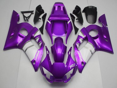 Lila Weiß 1998-2002 Yamaha R6 Motorrad Verkleidung