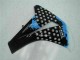 Weiß Blau Glänzendes Schwarz 2008-2011 Honda CBR1000RR Motorrad Verkleidung
