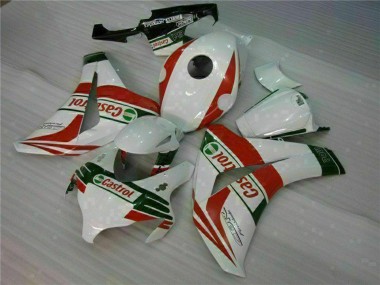Weiß Rot Grün Castrol 2008-2011 Honda CBR1000RR Motorrad Verkleidung