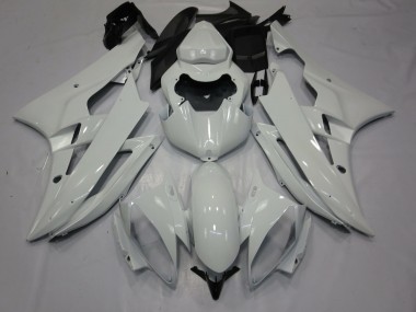 Glänzendes Weiß 2006-2007 Yamaha R6 Motorrad Verkleidung