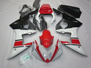 Weiß Rot Schwarz 2005 Yamaha R6 Motorrad Verkleidung