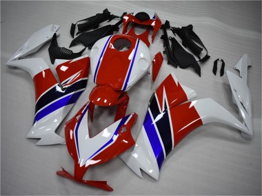 Weiß Rot Blau 2012-2016 Honda CBR1000RR Motorrad Verkleidung