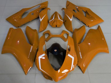 Braun Weiß 2011-2014 Ducati 1199 Motorrad Verkleidung