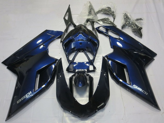 Dunkel Blau 2007-2014 Ducati 1098 Motorrad Verkleidung