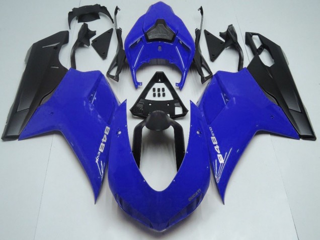 Blau Matt Schwarz 2007-2014 Ducati 848 Motorrad Verkleidung