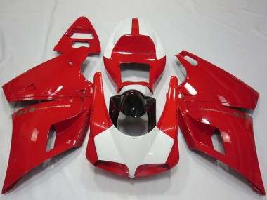 Rot Weiß Glänzendes Schwarz Performance 1993-2005 Ducati 916 Motorrad Verkleidung
