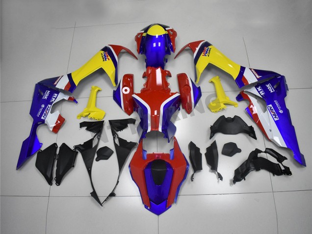 Weiß Rot Blau Gelb 2017-2024 Honda CBR1000RR Motorrad Verkleidung