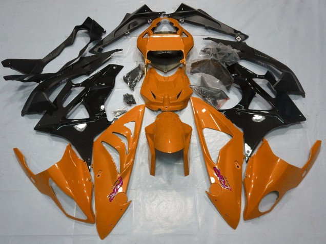 Orange Glänzendes Schwarz 2015-2016 BMW S1000RR Motorrad Verkleidung