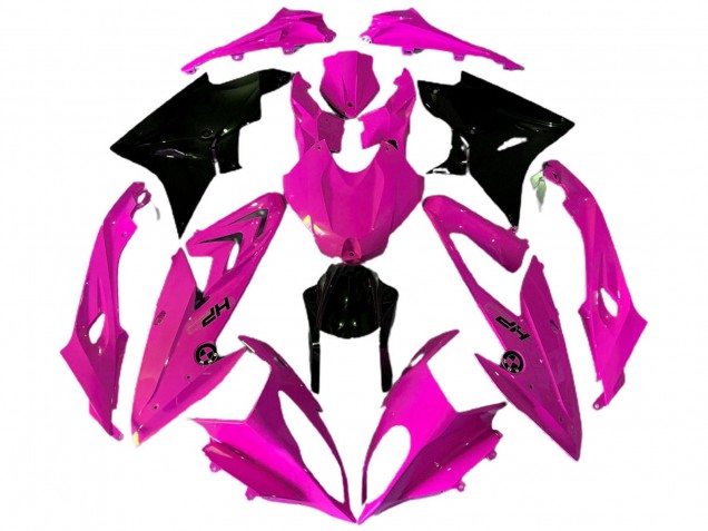 Rosa Glänzendes Schwarz HP 2009-2014 BMW S1000RR Motorrad Verkleidung