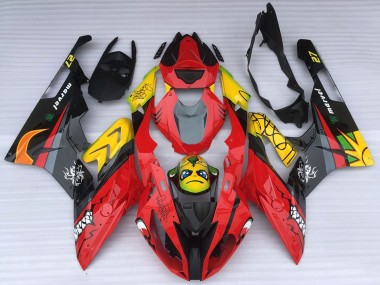 Gelb Rot Schwarz Hai 2015-2016 BMW S1000RR Motorrad Verkleidung
