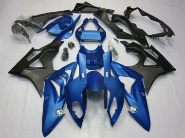 Blau Matt Schwarz 2009-2014 BMW S1000RR Motorrad Verkleidung Kit