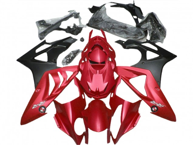 Rot Matt Schwarz 2009-2014 BMW S1000RR Motorrad Verkleidung