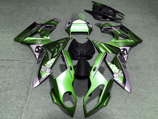 Grün Schwarz Hellviolett 2017-2018 BMW S1000RR Motorrad Verkleidung