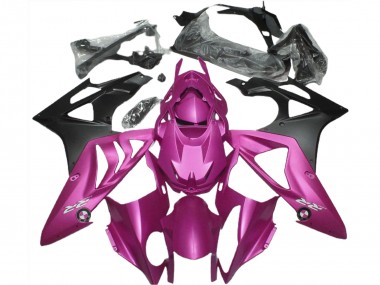 Rosa Matt Schwarz 2009-2014 BMW S1000RR Motorrad Verkleidung