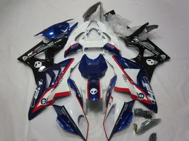 Weiß Rot Blau Schwarz HP 2009-2014 BMW S1000RR Motorrad Verkleidung