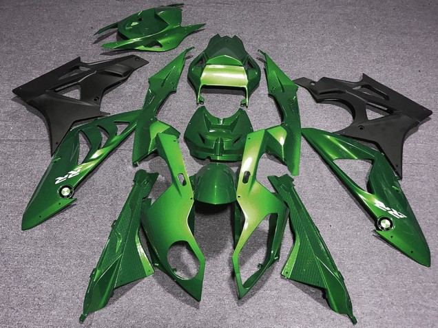 Grün Matt Schwarz 2009-2014 BMW S1000RR Motorrad Verkleidung