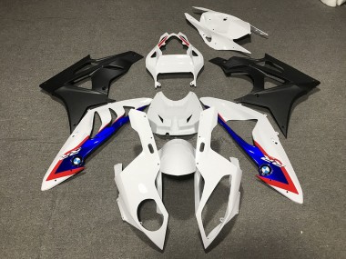 Weiß Rot Blau Matt Schwarz 2009-2014 BMW S1000RR Motorrad Verkleidung