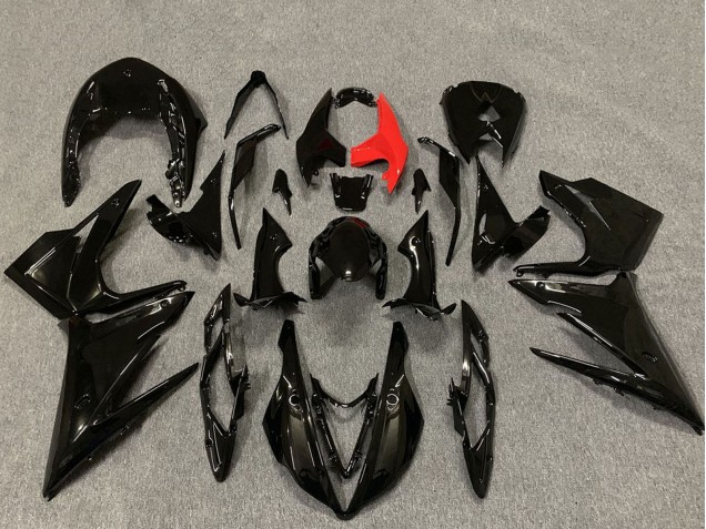 Glänzendes Schwarz 2013-2016 Triumph Daytona 675 Motorrad Verkleidung