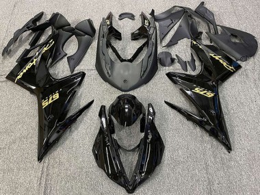 Glänzendes Schwarz Gold Aufkleber 2013-2016 Triumph Daytona 675 Motorrad Verkleidung