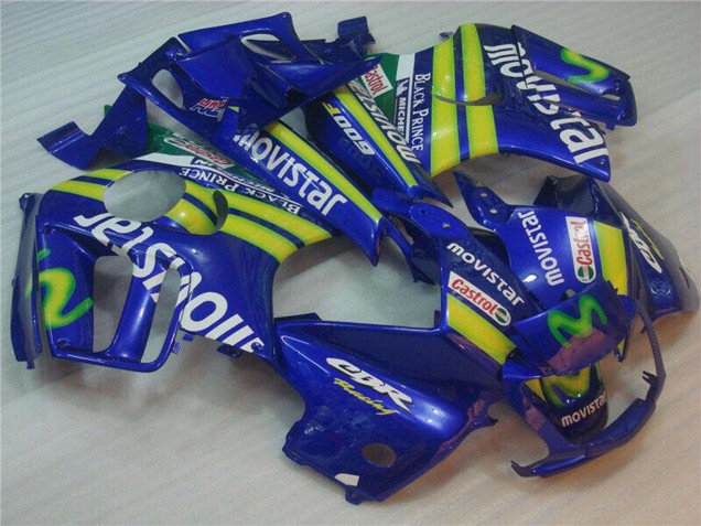 Blau Grün Gelb MoviStar Rot Castrol 1995-1996 Honda CBR600 F3 Motorrad Verkleidung