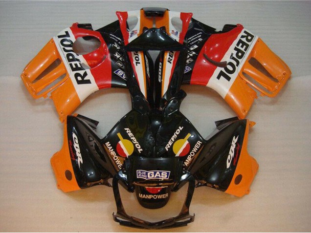 Orange Weiß Rot Glänzendes Schwarz Repsol 1995-1996 Honda CBR600 F3 Motorrad Verkleidung