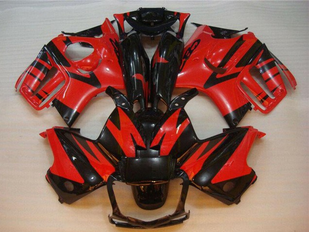Rot Glänzendes Schwarz 1995-1996 Honda CBR600 F3 Motorrad Verkleidung