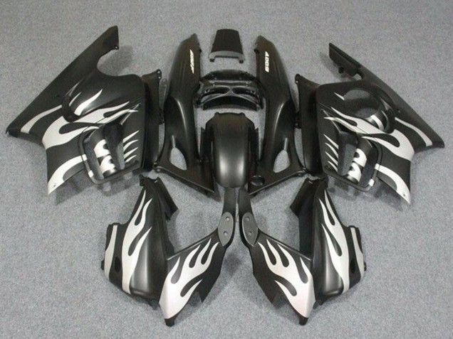 Weiß Matt Schwarz Flamme 1995-1996 Honda CBR600 F3 Motorrad Verkleidung