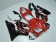 Rot Glänzendes Schwarz 2001-2003 Honda CBR600 F4i Motorrad Verkleidung