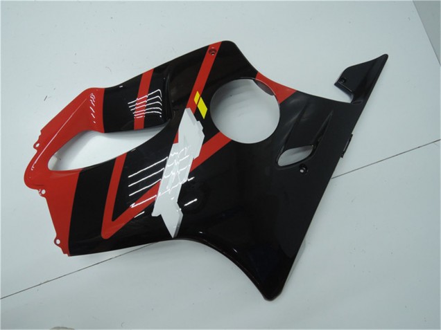 Rot Glänzendes Schwarz 2001-2003 Honda CBR600 F4i Motorrad Verkleidung