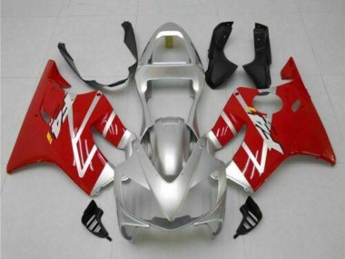 Silber Rot 2001-2003 Honda CBR600 F4i Motorrad Verkleidungen Kit