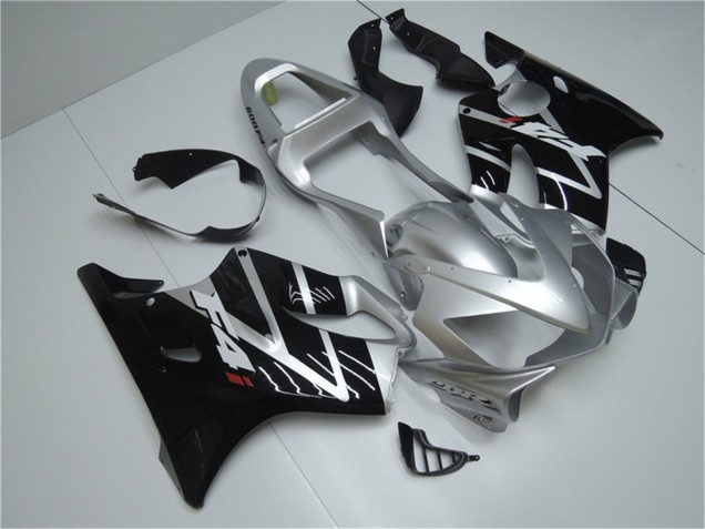 Silber Glänzendes Schwarz 2001-2003 Honda CBR600 F4i Motorrad Verkleidung