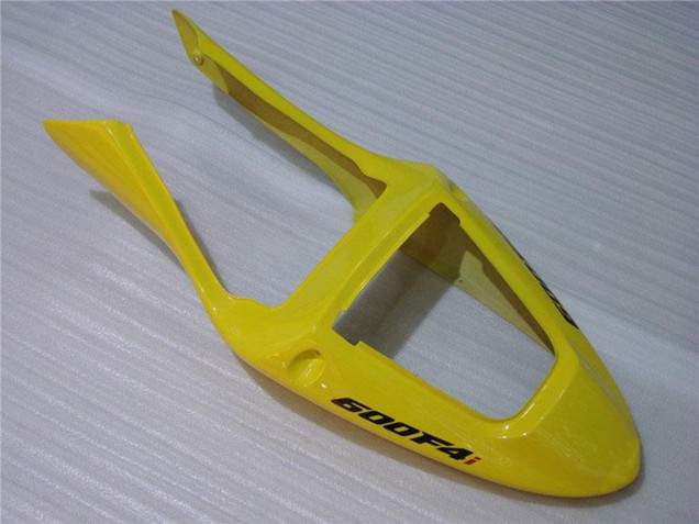 Gelb Glänzendes Schwarz 2001-2003 Honda CBR600 F4i Motorrad Verkleidung