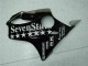 Glänzendes Schwarz Silber SevenStars 2001-2003 Honda CBR600 F4i Motorrad Verkleidung