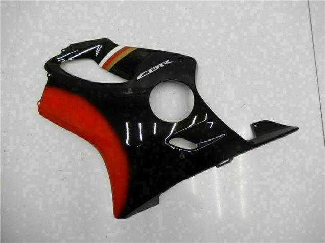 Rot Glänzendes Schwarz 2001-2003 Honda CBR600 F4i Motorrad Verkleidung Kit