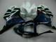 Weiß Blau Schwarz Streifen 2001-2003 Honda CBR600 F4i Motorrad Verkleidung
